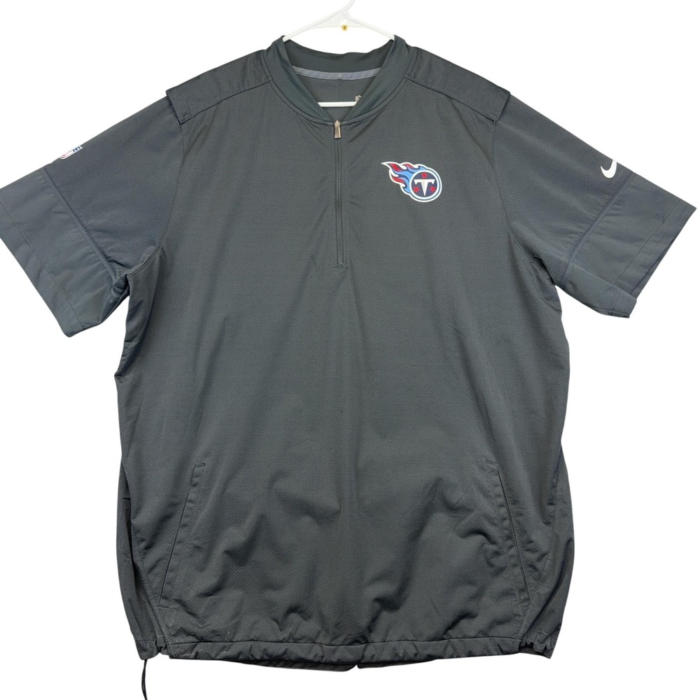 Tennessee Titans Jacket Mens 2XL Gray NFL Football Nike On Field Pullover